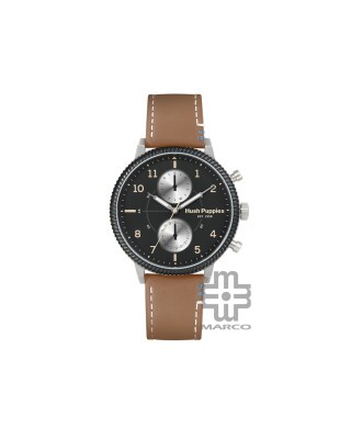 Hush Puppies Signature HP.7156M.2502 Multi-Function Brown Leather Band Men Watch