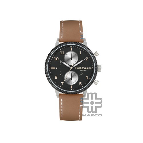 Hush Puppies Signature HP.7156M.2502 Multi-Function Brown Leather Band Men Watch