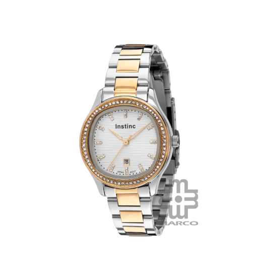 Instinc INS-DK01-SG-SL Dual Tone Stainless Steel Band Women Watch Instinc INS-DK01-SG-SL Dual Tone Stainless Steel Band Women Watch