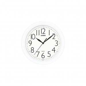 Casio IQ-01S-7 White Round Wall Clock