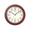 Casio IQ-126-5 Brown Round Wall Clock