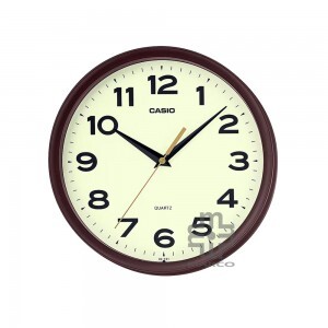 Casio IQ-151-5 Brown Round Wall Clock