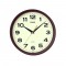Casio IQ-151-5 Brown Round Wall Clock