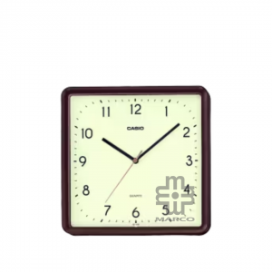 Casio IQ-152-5 Brown Square Wall Clock