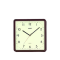 Casio IQ-152-5 Brown Square Wall Clock