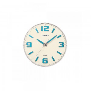 Casio IQ-63-7 White Round Wall Clock