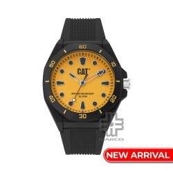 CAT OCTA-SHIELD JA-110-21-711 Black Silicone Band Analog Watch | 10 ATM | 43 MM | 2Y Warranty