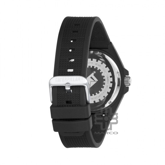 CAT OCTA-SHIELD JA-110-21-111 Black Silicone Band Analog Watch | 10 ATM | 43 MM | 2Y Warranty