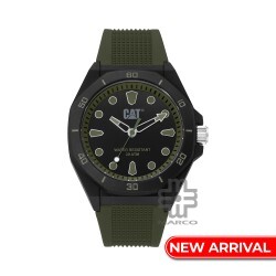 CAT OCTA-SHIELD JA-110-23-312 Green Silicone Band Analog Watch | 10 ATM | 43 MM | 2Y Warranty