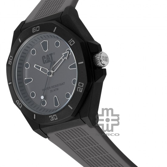 CAT OCTA-SHIELD JA-110-25-512 Gun Silicone Band Analog Watch | 10 ATM | 43 MM | 2Y Warranty