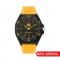 CAT OCTA-SHIELD JA-110-27-117 Yellow Silicone Band Analog Watch | 10 ATM | 43 MM | 2Y Warranty