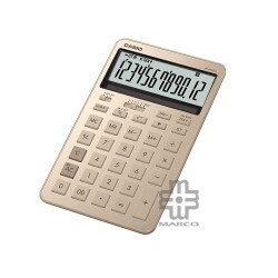 Casio Stylish Calculators JW-200DQ-GD Compact Desk Type (Gold)