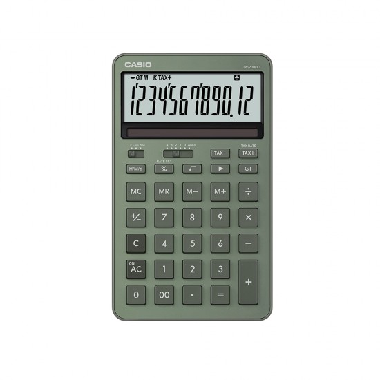 Casio Stylish Calculators JW-200DQ-GN Compact Desk Type (Green)