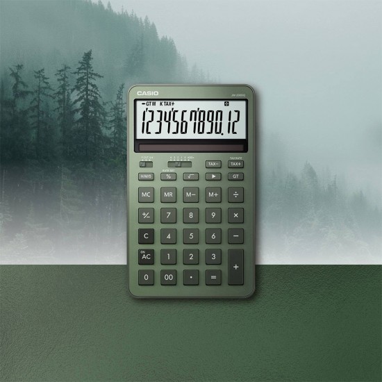 Casio Stylish Calculators JW-200DQ-GN Compact Desk Type (Green)