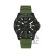 CAT SPECIAL OPS K4-121-23-133 Army Green Silicone Strap Men Watch