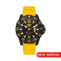 CAT SPECIAL OPS K4-121-27-137 Yellow Silicone Strap Men Watch