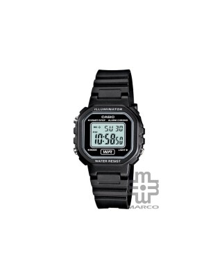 Casio General LA-20WH-1A Digital Black Resin Band Kids Watch