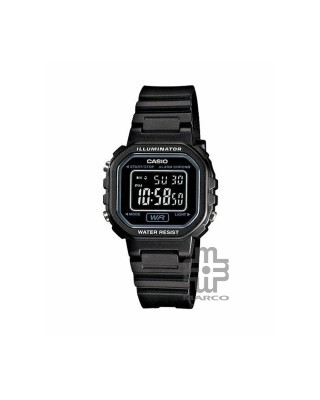 Casio General LA-20WH-1B Digital Black Resin Band Kids Watch