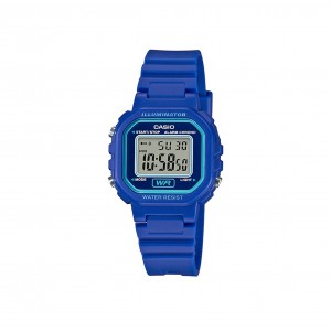 Casio General LA-20WH-2A Digital Blue Resin Band Kids Watch