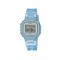 Casio General LA-20WHS-2A Digital Blue Translucent Resin Band Kids Watch