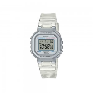 Casio General LA-20WHS-7A Digital White Translucent Resin Band Kids Watch