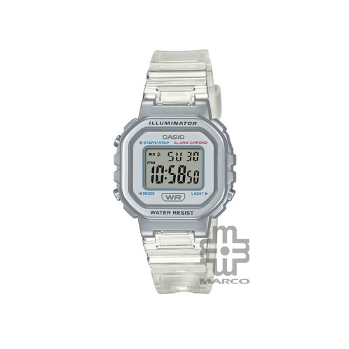Casio General LA-20WHS-7A Digital White Translucent Resin Band Kids Watch