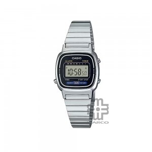 Casio Vintage LA670WD-1 Silver Stainless Steel Women Watch
