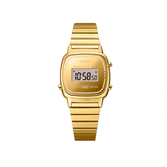 Casio Vintage LA670WEGS-9A Gold Stainless Steel Band Women Watch