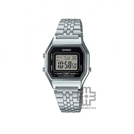 Casio Vintage LA680WA-1 Silver Stainless Steel Band Men Watch / Women Watch