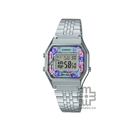 Casio Vintage LA680WA-2C Silver Stainless Steel Band Women Watch