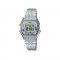 Casio Vintage LA680WA-4C Silver Stainless Steel Band Women Watch
