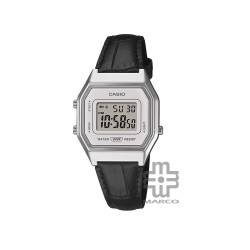 Casio Vintage LA680WEL-1 Black Leather Band Men Watch / Women Watch