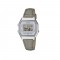 Casio Vintage LA680WEL-8A2 Grey Leather Band Women Watch