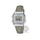 Casio Vintage LA680WEL-8A2 Grey Leather Band Women Watch