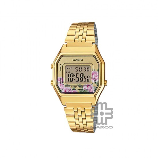 Casio Vintage LA680WGA-4C Gold Stainless Steel Band Men Watch / Women Watch