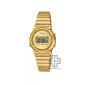 Casio General LA700WEG-9A Gold Stainless Steel Band Women Watch