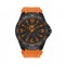 Caterpillar MOTION LB-111-24-134 | Black Orange | Rubber Strap| 45.5MM | 2Y Warranty