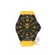 Caterpillar MOTION LB-111-27-137 | Black Yellow | Rubber Strap| 45.5MM | 2Y Warranty
