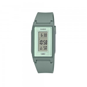 Casio General LF-10WH-3 Green Resin Band Women Youth Watch