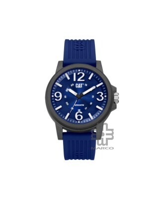 CAT GROOVY LF-111-26-632 BLUE SILICON STRAP MEN WATCH |10ATM |44.5MM | 2Y Warranty