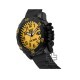 Caterpillar Barricade LK-111-21-711 Yellow Black Dial Black Silicone Analog Men Watch