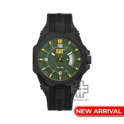 CAT OCTA LM-121-21-337 Black Silicone Band Analog Watch | 10 ATM | 45 MM | 2Y Warranty
