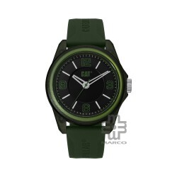 Caterpillar Landscape LN-130-23-133 Green Silicone Analog Watch | 3 Hand Movement | 45MM | 2Y Warranty
