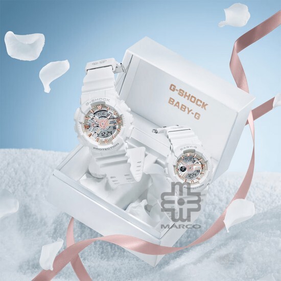 Casio G-Shock x Baby-G LOV-24A-7A White Resin Band Seasonal Pair Collection 2024 Couple Set Pair Watch Casio G-Shock x Baby-G LOV-24A-7A White Resin Band Seasonal Pair Collection 2024 Couple Set Pair Watch