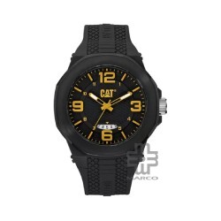 Caterpillar HIVE | LT-161-21-137 | Black Silicone Strap | Analog Watch | 100M WR | 45MM | 2Y Warranty