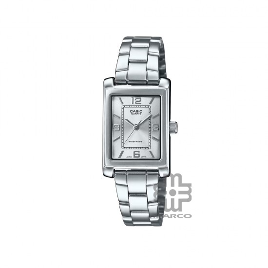 Casio General LTP-1234DD-7A Silver Stainless Steel Band Women Watch