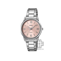 Casio General LTP-1303DD-4AV Silver Stainless Steel Band Women Watch