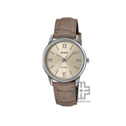 Casio General LTP-1303LL-7AV Brown Leather Band Women Watch