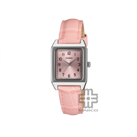 Casio General LTP-B150LA-4B Pink Leather Band Women Watch