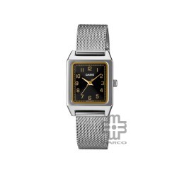 Casio General LTP-B150M-1B Silver Stainless Steel Mesh Band Women Watch